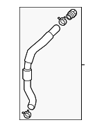 25410D9500 - Cooling System: Lower Hose for Hyundai: Tucson Image