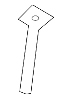 884803M200BR - Body: Headrest Guide for Hyundai: Genesis Image image