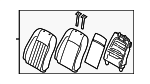 883003M100ASBAW - Body: Seat Back Assembly for Hyundai: Genesis Image image