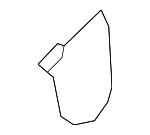 881933M000BR - Body: Outer Finish Panel Hole Cover for Hyundai: Genesis Image image