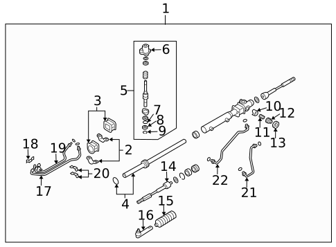 Steering Gear & Linkage for 2005 Subaru Baja #0