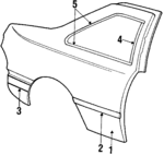 E63Z6627840A - Body: Outer Panel for Ford Image