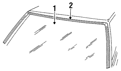 Glass - Windshield for 1992 Ford Taurus #0