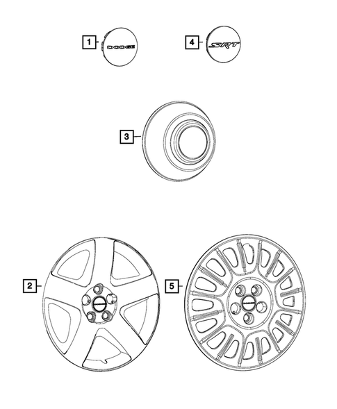 Wheel Covers and Center Caps for 2016 Dodge Charger #0
