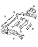 68070895AD - Frame, Bumper and Fascia: Rear Floor Crossmember for Mopar Image