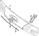 FODZ8200B - Body: Grille for Ford: Taurus Image