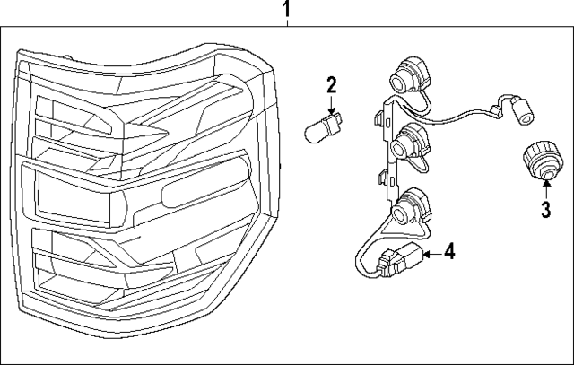 PZ6Z13404C - : Tail Lamp Assembly for Ford: Maverick Image