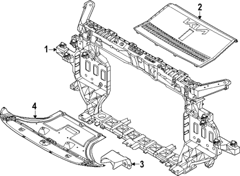 Radiator Support for 2025 Kia EV9 #0