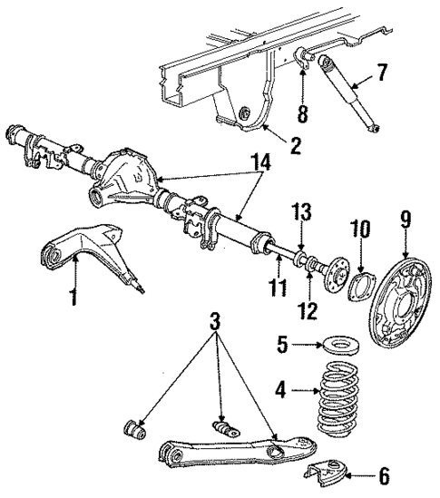 Axle Housing for 1993 Ford Aerostar #0