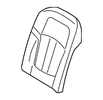 52107413365 - Body: Seat Back Cover for BMW: 740e xDrive, 740i, 740i xDrive, 745e xDrive, 750i, 750i xDrive, M760i xDrive Image