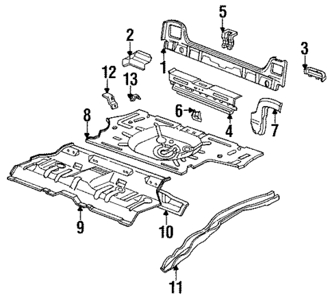 Rear Body for 1986 Chevrolet Spectrum #0