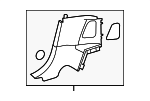 23169017017M83 - Body: Lower Quarter Trim for Mercedes-Benz Image