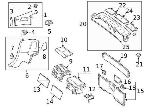 Interior Trim - Quarter Panels for 2014 Mercedes-Benz SL65 AMG #0