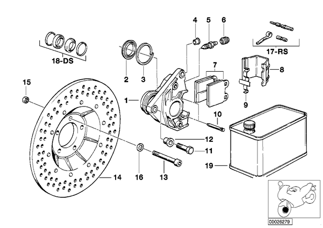 34112301359 - : Repair Kit, Brake Pads for BMW-Motorrad Image