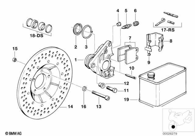 34112301359 - : Repair Kit, Brake Pads for BMW-Motorrad Image