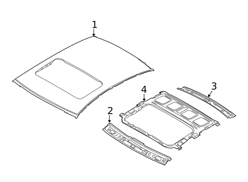 Roof & Components for 2014 Kia Forte Koup #1