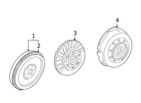 Transmission Components for 2007 Ford Mustang #1