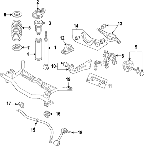 Rear Axle for 2017 Audi Q3 Quattro #0