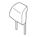 DS7Z54611A08C - Body: Headrest for Ford: Fusion, Police Responder Hybrid, SSV Plug-In Hybrid Image