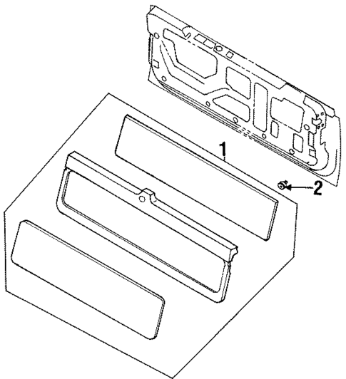 Interior Trim - Tail Gate for 1995 Isuzu Rodeo #0