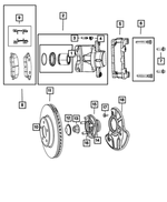 R5142556AA - Brakes: Disc Brake Caliper Assembly, Remanufactured, Right for Mopar Image