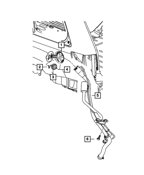 Fuel Tank Filler Tube for 2010 Jeep Commander #0