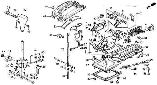 Select Lever ('90-'91) for 1991 Honda Civic #0