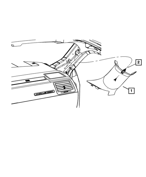 Panels-Moldings-Scuff Plates, Pillar, Cowl, 1/4 Panel Trim and Cargo Covers for 2016 Dodge Challenger #3