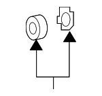 4293167AB - Brakes: Hub &amp; Bearing Nut Lock for Chrysler: Cirrus, Grand Voyager, Imperial, LeBaron, New Yorker, Pacifica, Sebring, TC Maserati, Town &amp; Country, Voyager | Dodge: Caliber, Caravan, Dakota, Grand Caravan, Neon, Stratus, Viper | Jeep: Compass, Patriot | SRT: Viper Image