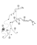 52014613AE - Air Conditioners and Heaters: Heater Supply And Return Hose for Mopar Image