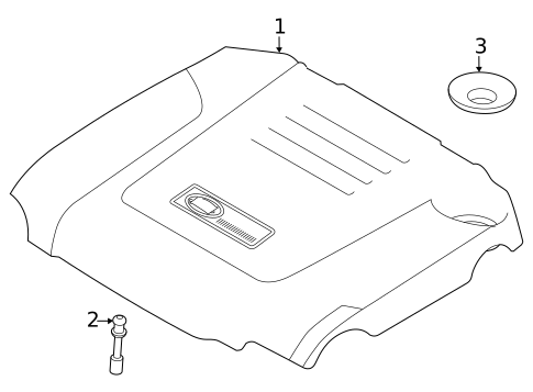 Engine Appearance Cover for 2023 Land Rover Discovery #0