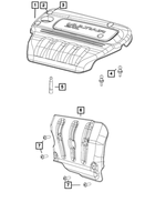 68272926AA - 2.4L I4 Gas; Engine: Engine Cover for Mopar Image