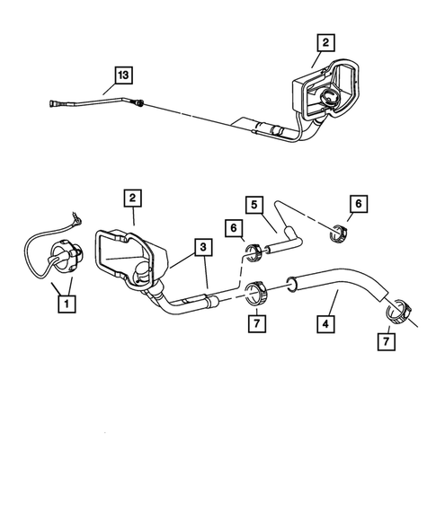 Fuel Tank Filler Tube for 2006 Dodge Ram 3500 #0