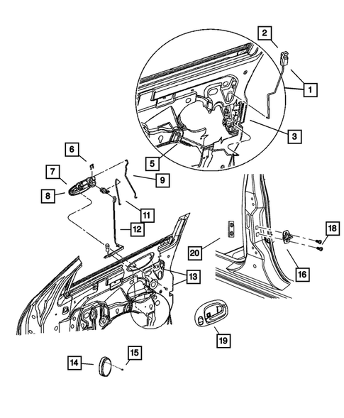 Front Door for 2003 Chrysler Sebring #0
