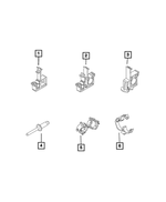 68134596AA - Air Conditioners and Heaters: Tube Clip for Mopar Image image