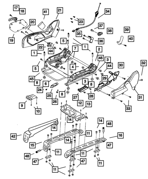 Adjusters, Covers, Shields and Risers for 2006 Jeep Grand Cherokee #1