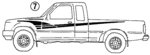 2113589004 - Body: Tail Gate Logo for Toyota: Pickup Image