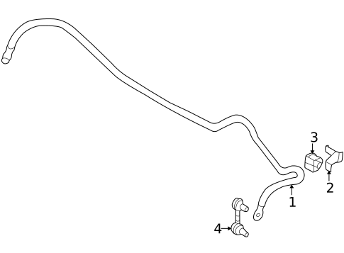 Stabilizer Bar & Components for 2007 Subaru Legacy #1