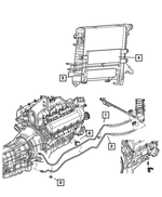 55056348AC - Cooling: Power Steering Cooler for Chrysler: Aspen | Dodge: Durango Image