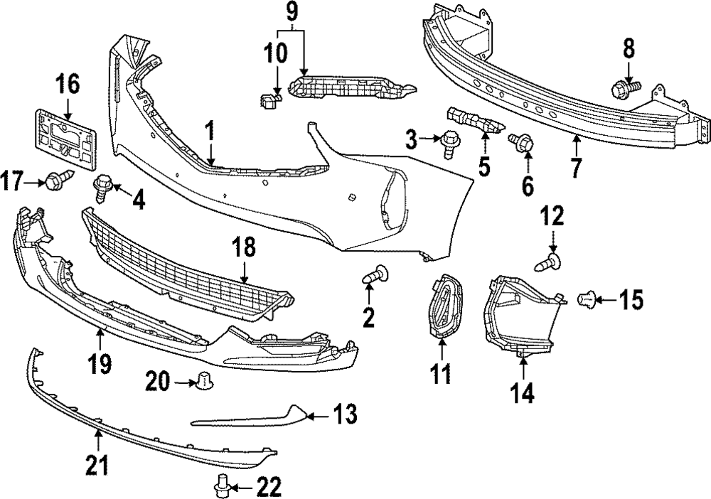 2022-2025 Acura RDX Lower Grille 71106-TJB-A60 | OEM Parts