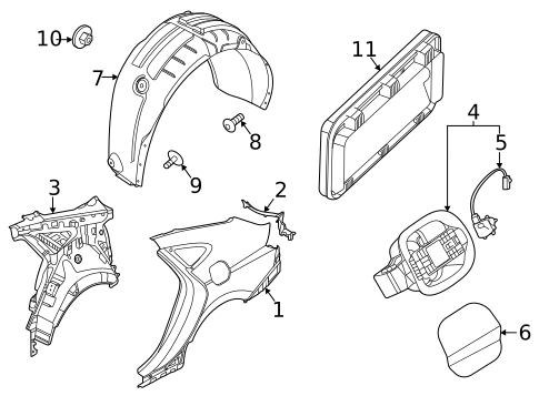 Quarter Panel & Components for 2022 Kia K5 #0