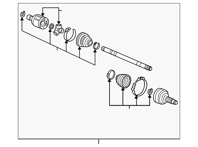 2016-2023 Honda Axle Assembly 44306-TZ5-A31 | OEM Parts Online