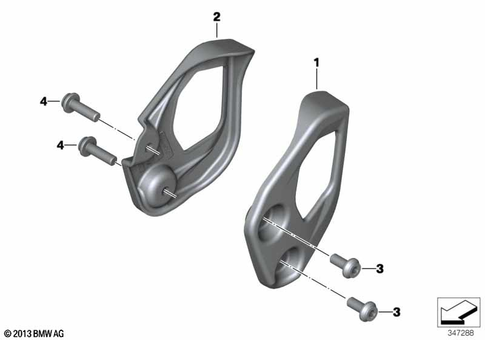Footrests for 2013 BMW-Motorrad R 1200 GS Adventure #2