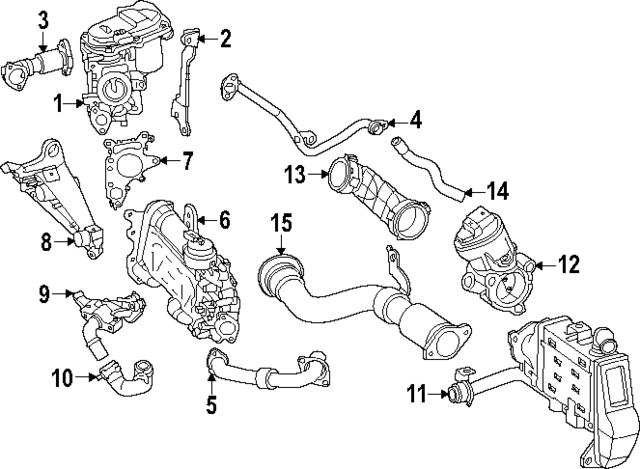 6541404301 - Emission System: Egr Valve for Mercedes-Benz Image image