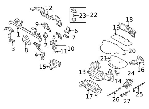 Interior Trim - Rear Body for 2006 Nissan 350Z #1