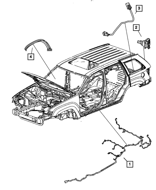 68040537AB - : Under-Body Wiring for Mopar Image