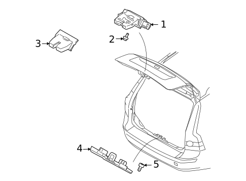 Liftgate for 2008 Volvo V50 #0