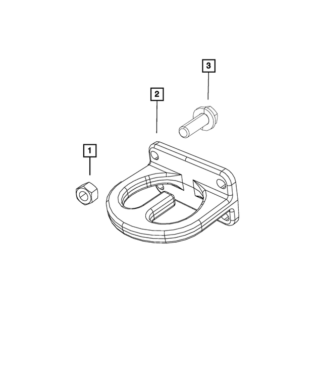 « 6511082AA – Frame, Bumper and Fascia : Tête Collerette Hexagonale Boulon pour Mopar Image »