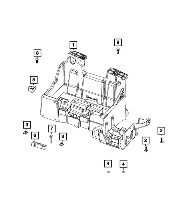 6512438AA - Electrical: Hex Flange Head Screw for Mopar Image