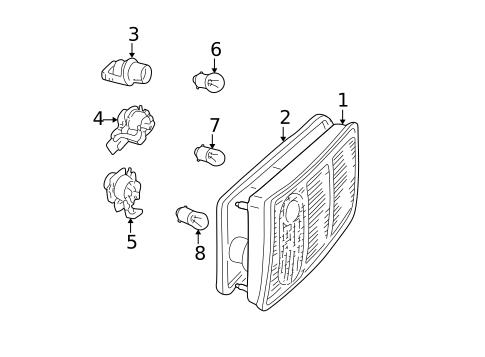 Tail Lamps for 1997 Audi A8 Quattro #1